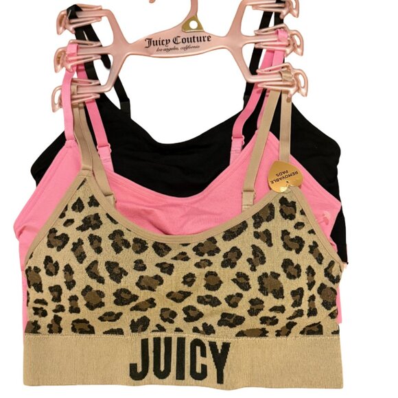 Juicy Couture 3-pack Sports Bra Removable Pads - Picture 1 of 2